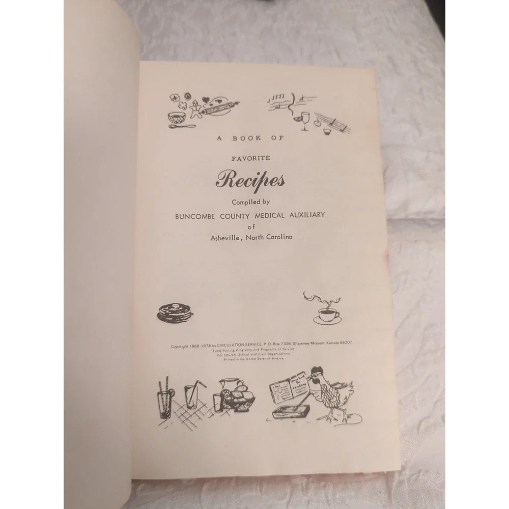 Buncombe‎ County Medical Auxiliary Cookbook 1978 Asheville, NC Kitchen Witchery